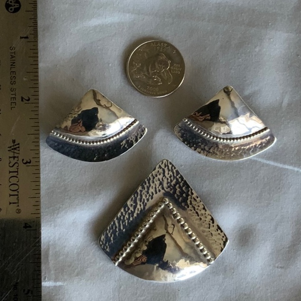 Sterling Silver Geometric Earrings
